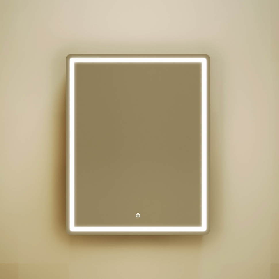 Зеркальный шкаф SANCOS Mirror 590x150х740 мм, с LED подсветкой, MI60ECH