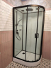 Душевая кабина Frank F411L Black 110х80 см левосторонняя, 114114