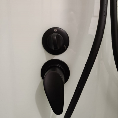 Душевая кабина Frank F418R Black 100х80 см правосторонняя, 914814