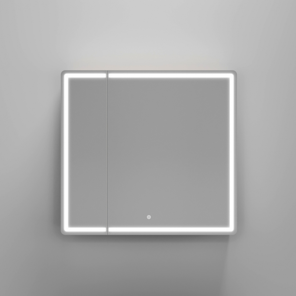 Зеркальный шкаф SANCOS Mirror 790x150х740 мм, с LED подсветкой, MI80EG