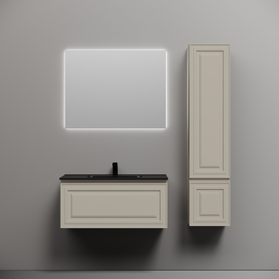 Тумба подвесная SANCOS Very 890х445х406, c одним ящиком оснащенным доводчиками, Beige Soft ,VR90CE