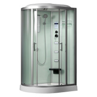 Душевая кабина Frank F-610 L 120x80 см с турецкой баней, 98798855