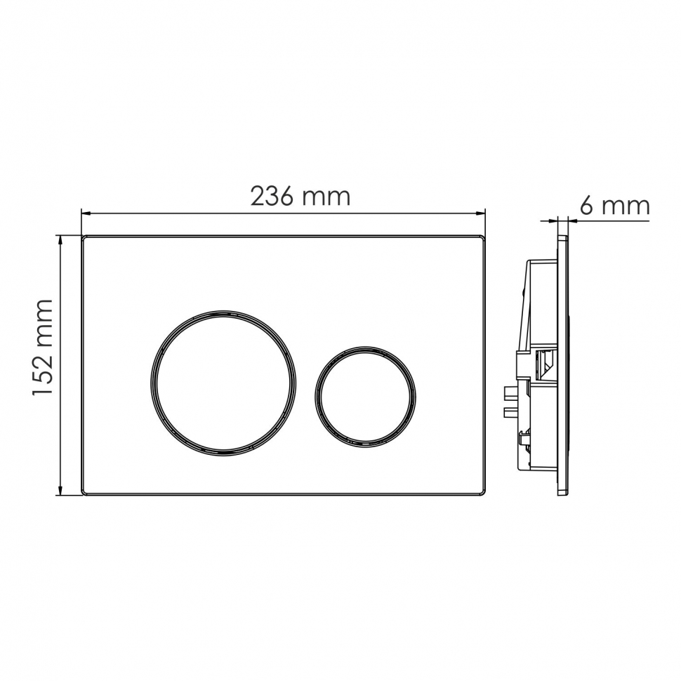 Система инсталляции для унитазов Wasserkraft Vils 56TLT.010.ME.MB02