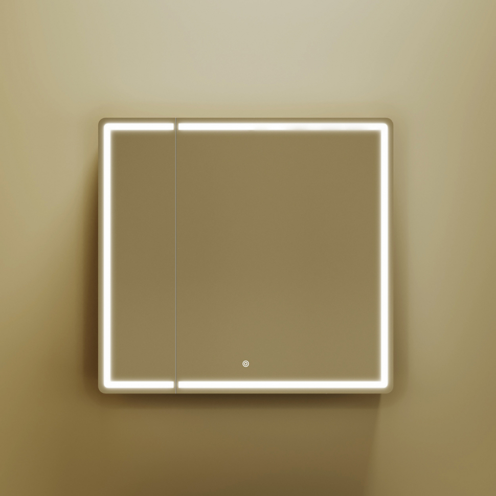 Зеркальный шкаф SANCOS Mirror 790x150х740 мм, с LED подсветкой, MI80ECH