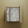Зеркальный шкаф SANCOS Mirror 790x150х740 мм, с LED подсветкой, MI80ECH