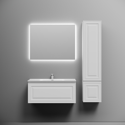 Тумба подвесная SANCOS Very 890х445х406, c одним ящиком оснащенным доводчиками, Bianco ,VR90W