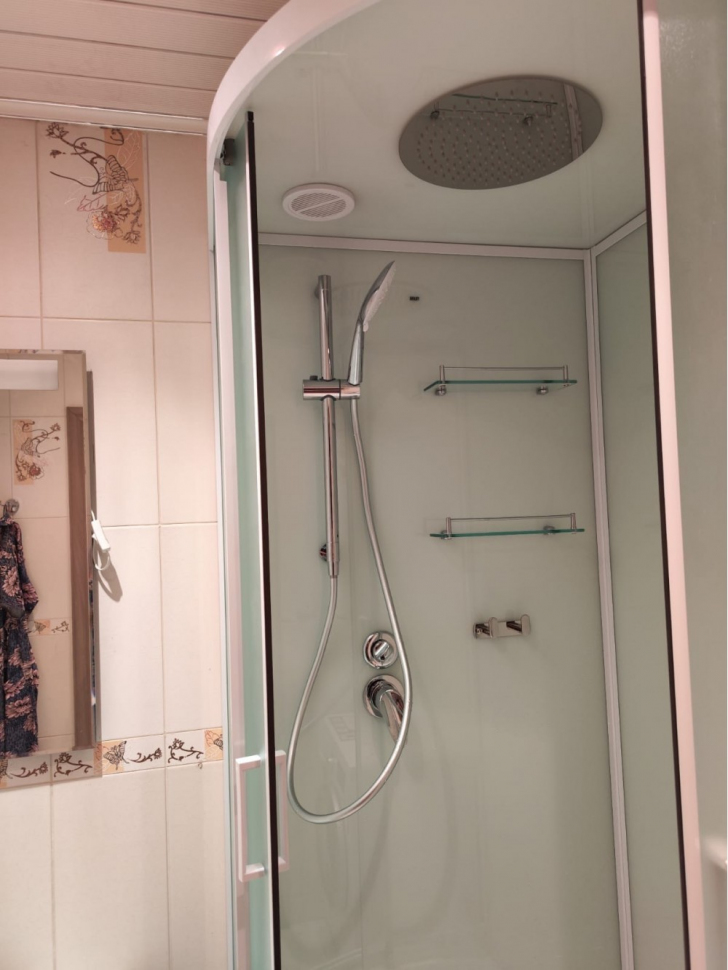Душевая кабина Frank F411L White 110х80 см левосторонняя, 411411