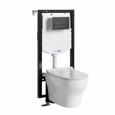 Система инсталяции с унитазом Wasserkraft Vils 56TLT.010.ME.MB03.H001