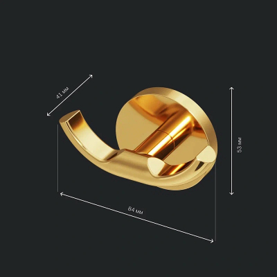 Набор аксессуаров AM.PM X-Joy золото (диспенсер, крючок, стакан для зубных щеток)