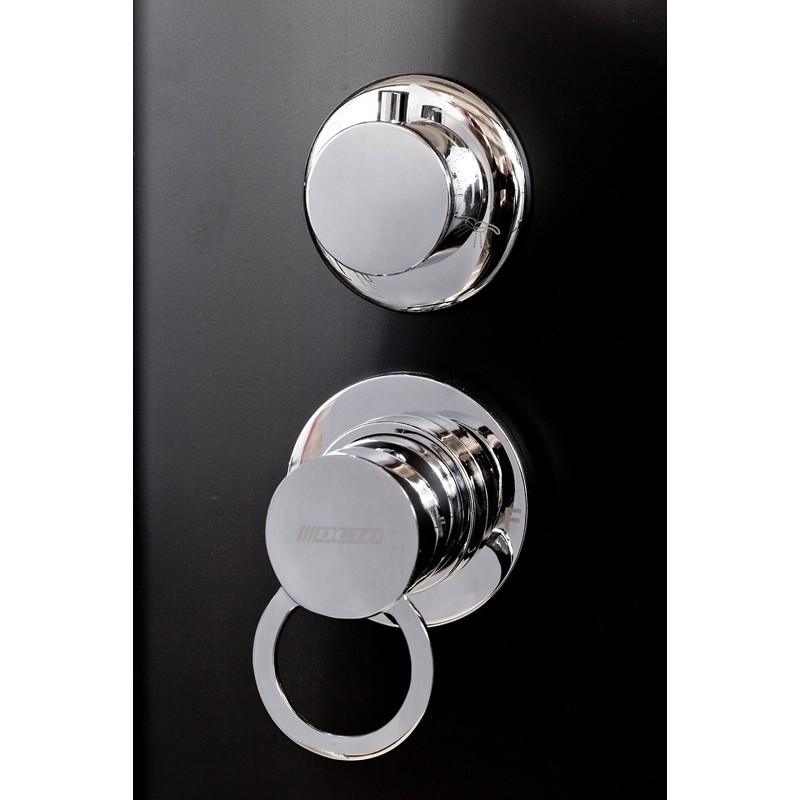 Душевая кабина DTO BM 4510 Black с гидромассажем  (100x100)