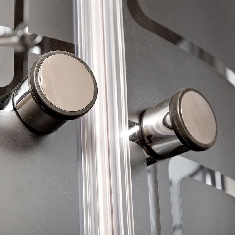 Душевая кабина DTO BM 4510 Black с гидромассажем  (100x100)