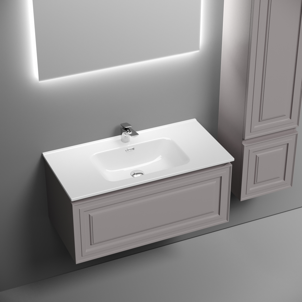 Тумба подвесная SANCOS Very 890х445х406, c одним ящиком оснащенным доводчиками, Doha Soft ,VR90SM