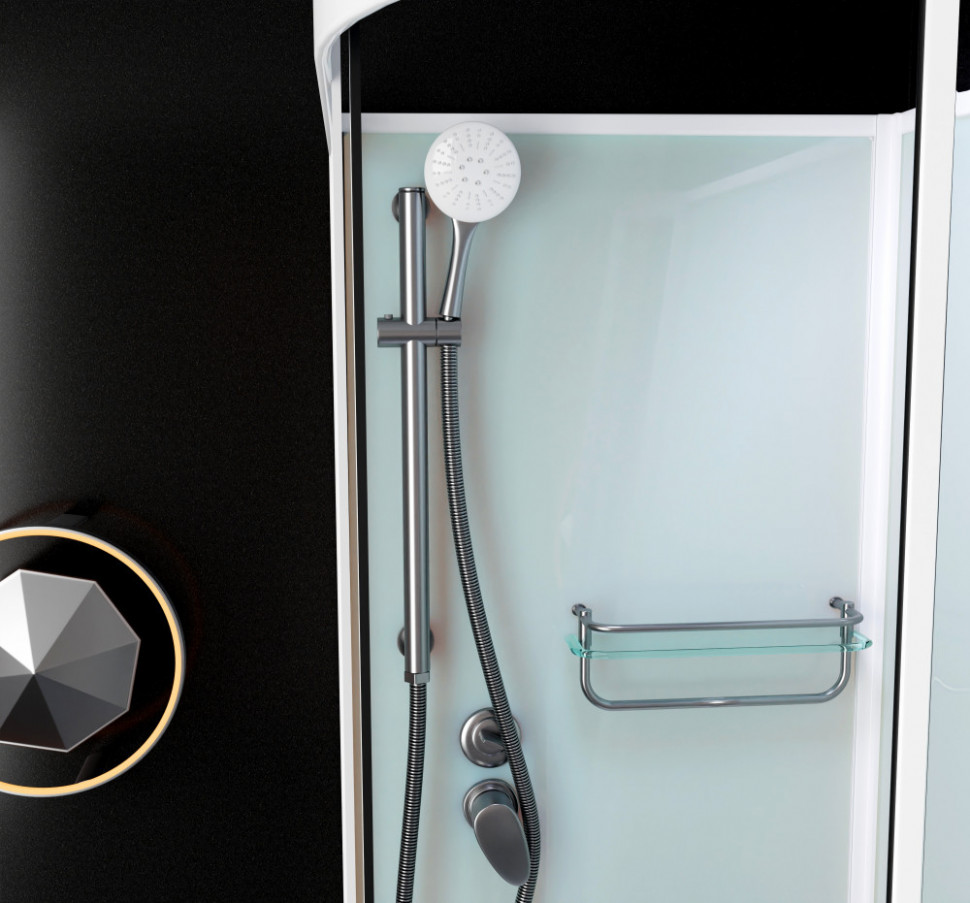 Душевая кабина Frank F411L White без крыши 110x80 см, 411011