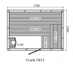 Финская сауна Frank F871 170х170x210 см кедр, 871178