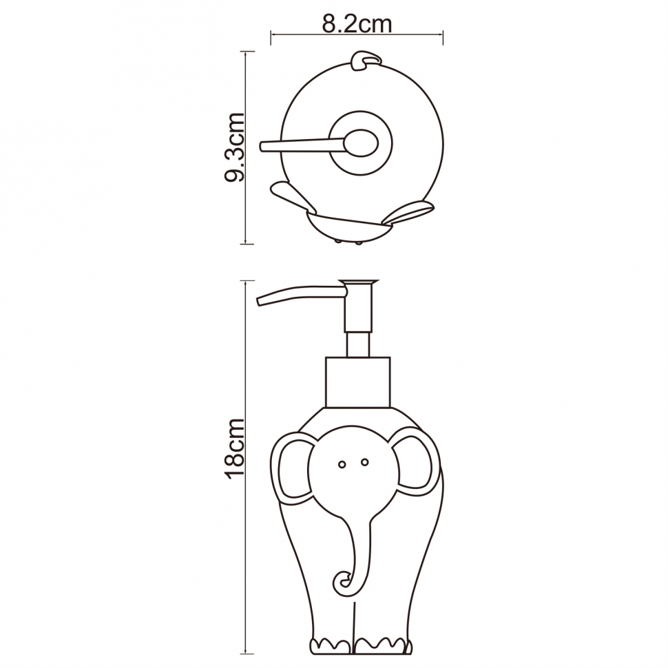 Дозатор для жидкого мыла Wasserkraft Lippe K-8199