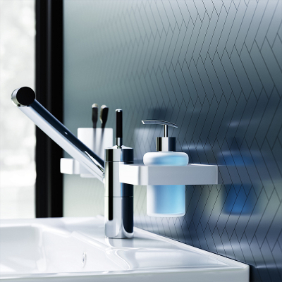 Дозатор для мыла настенный стеклянный Damixa Jupiter DA7736900 хром