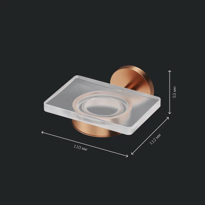 Набор аксессуаров AM.PM X-Joy розовое золото (стакан, крючок, мыльница)