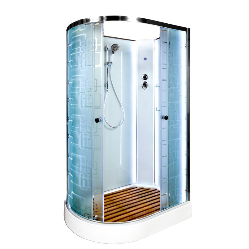 Душевая кабина DTO ЕМ 1511R N LED (110x80)