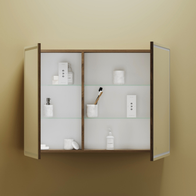 Зеркальный шкаф SANCOS Mirror 990x150х740 мм, с LED подсветкой, MI100ECH