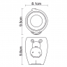 Стакан для зубных щеток Wasserkraft Lippe K-8128