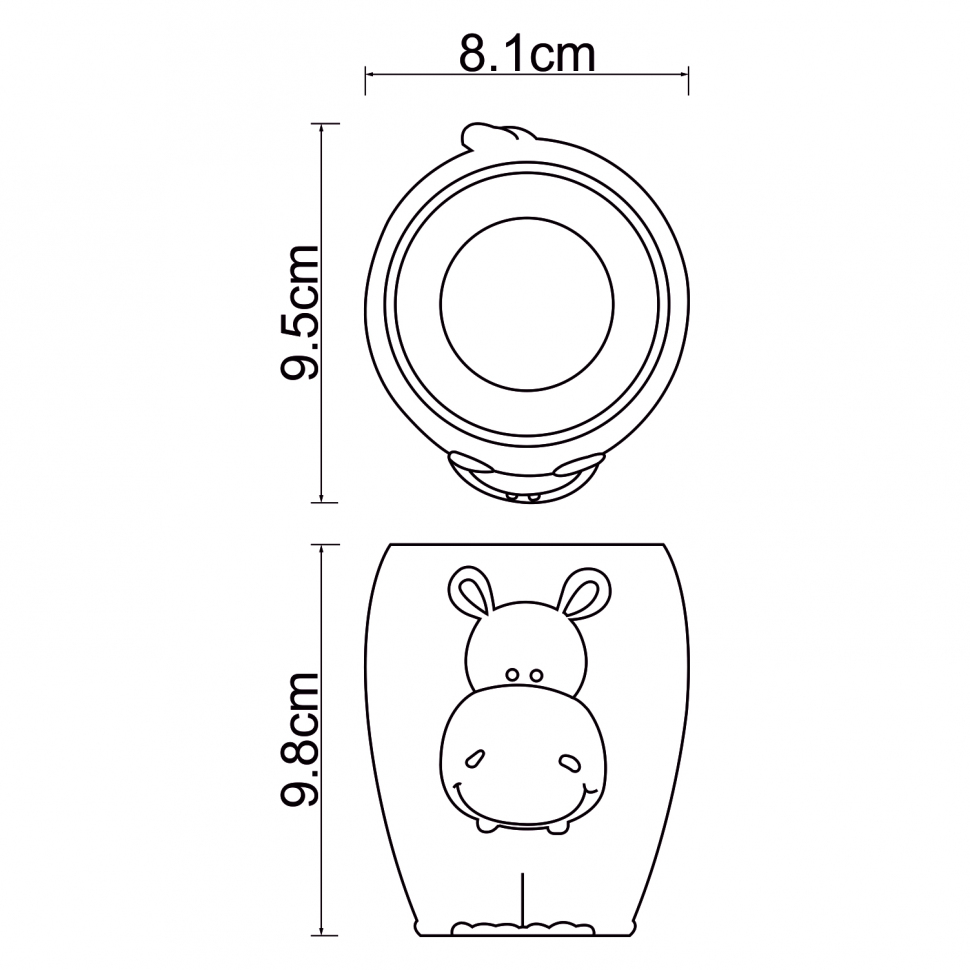 Стакан для зубных щеток Wasserkraft Lippe K-8128