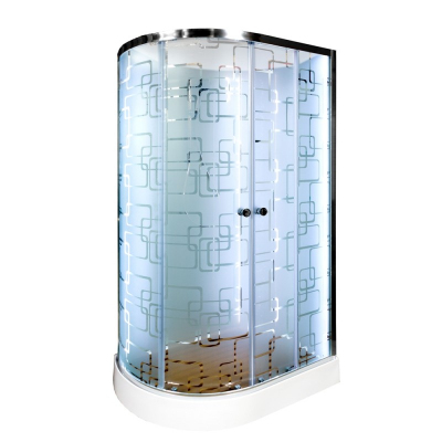 Душевая кабина DTO ЕМ 1511R N LED с гидромассажем (110x80)