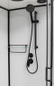 Душевая кабина Frank F411L М Black левосторонняя матовое стекло 	110х80 см, 20054
