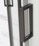 Душевая кабина Frank F411L М Black левосторонняя матовое стекло 	110х80 см, 20054