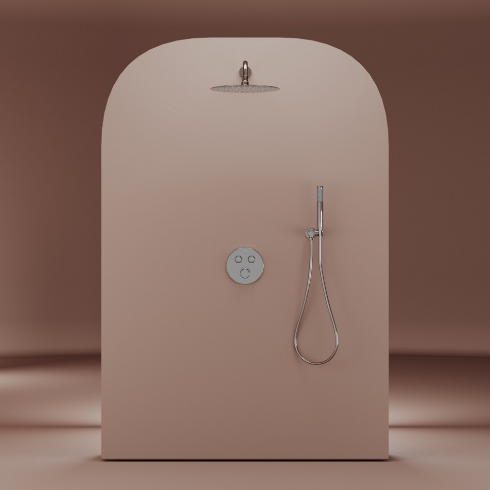 Душевой комплект SANCOS Link встраиваемый, c термостатическим смесителем, цвет хром, SC3005CH