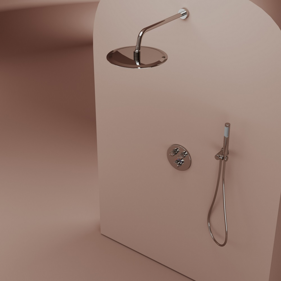 Душевой комплект SANCOS Link встраиваемый, c термостатическим смесителем, цвет хром, SC3005CH
