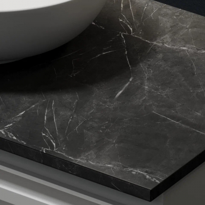 Столешница для ванной комнаты SANCOS 1000х460 без отверстия под смеситель, цвет black sky, артикул TT100A1, TT100A1