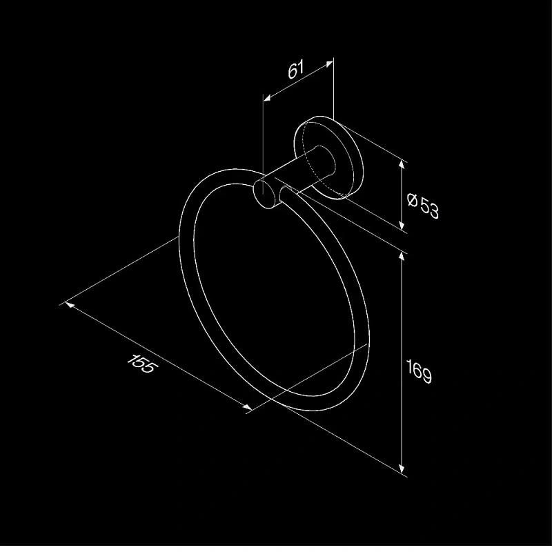 Набор аксессуаров AM.PM X-Joy хром (крючок, кольцо, держатель туалетной бумаги)
