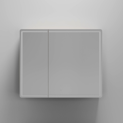 Зеркальный шкаф SANCOS для ванной комнаты SANCOS Mirror 890x150х740 мм, с LED подсветкой, цвет дуб галифакс натуральный, MI90EG