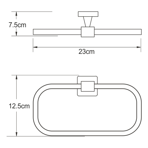 Держатель полотенец Wasserkraft Dill K-3960