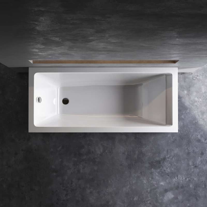 Ванна акриловая 160x70 AM.PM Gem W93A-160-070W-A белая глянцевая