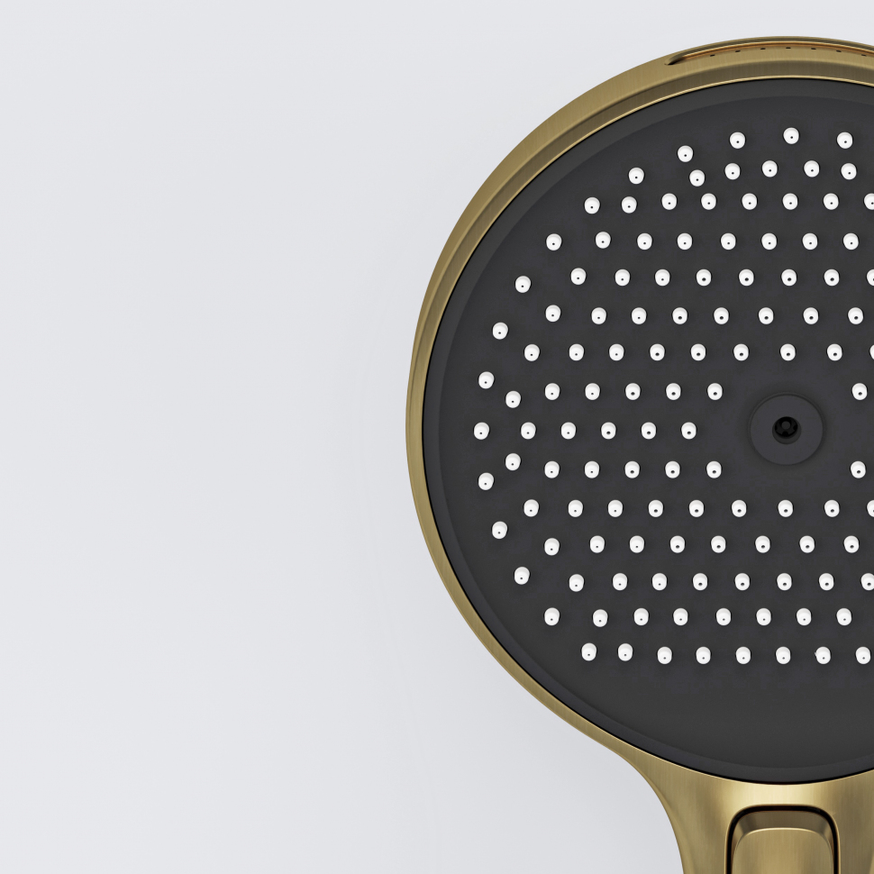 Душевой комплект SANCOS Space встраиваемый c термостатическим смесителем, цвет брашированное золото , SC3006BG