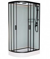 Душевая кабина Frank F411R Black 110х80 см правосторонняя, 114115
