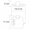 Держатель туалетной бумаги Wasserkraft Kammel K-8325