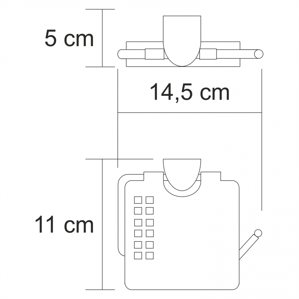Держатель туалетной бумаги Wasserkraft Kammel K-8325