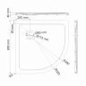 Душевой поддон Wasserkraft Rhin 44T01