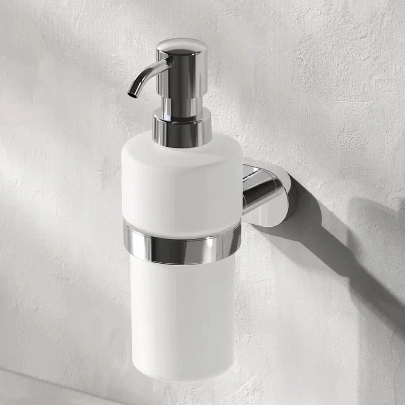 Дозатор для мыла настенный стеклянный AM.PM Sense L A7436900 хром