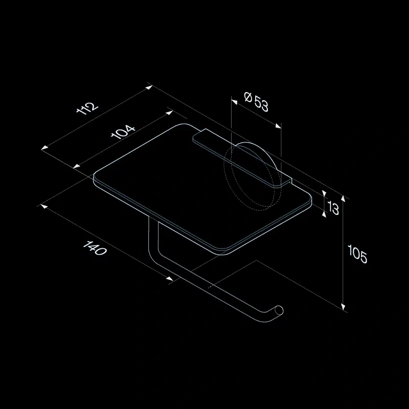 Набор аксессуаров AM.PM X-Joy хром (ершик, кольцо, держатель туалетной бумаги)