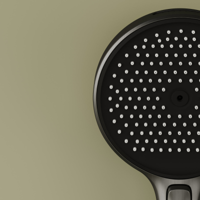 Душевой комплект SANCOS Space встраиваемый c термостатическим смесителем, цвет вороненая сталь , SC3006GMG