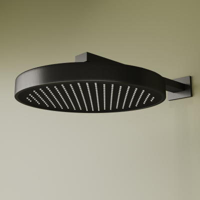 Душевой комплект SANCOS Space встраиваемый c термостатическим смесителем, цвет вороненая сталь , SC3006GMG