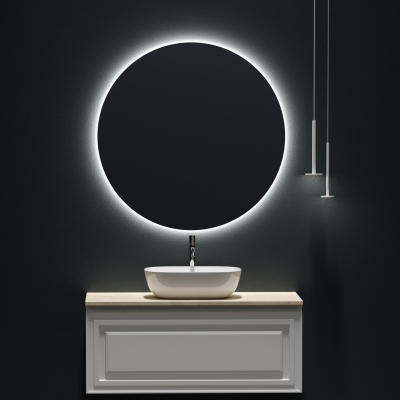 Столешница для ванной комнаты SANCOS 1000х460 с отверстием под смеситель, цвет kreman, артикул TT100A2X, TT100A2X