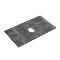 Столешница для ванной комнаты SANCOS 800х460 без отверстия под смеситель, цвет black sky, артикул TT80A1, TT80A1