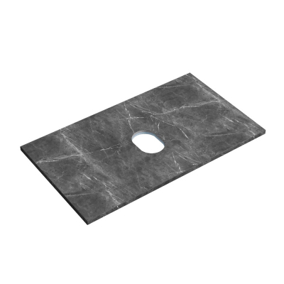 Столешница для ванной комнаты SANCOS 800х460 без отверстия под смеситель, цвет black sky, артикул TT80A1, TT80A1