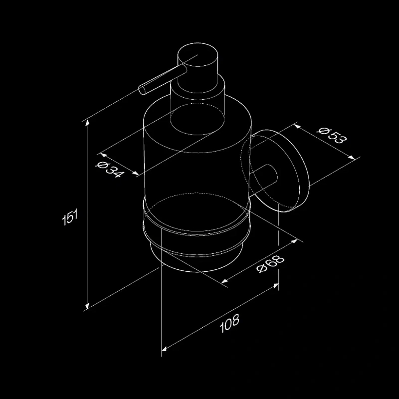 Набор аксессуаров AM.PM X-Joy хром (диспенсер, крючок, стакан для зубных щеток)