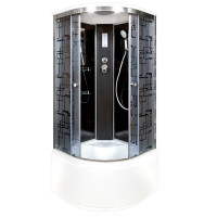 Душевая кабина DTO BM 4590 Black с электрикой (90x90)