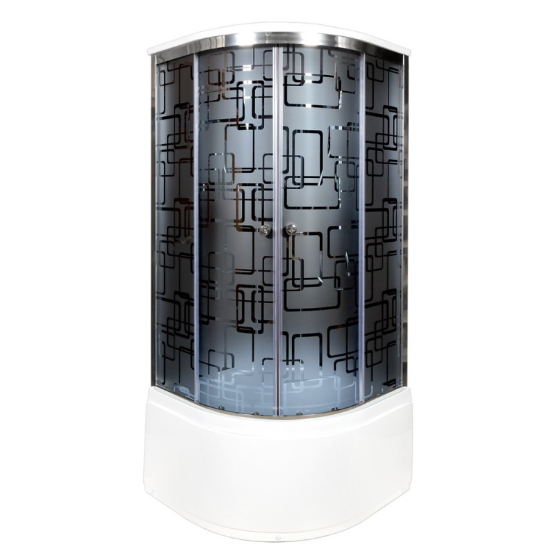 Душевая кабина DTO BM 4590 Black с электрикой (90x90)